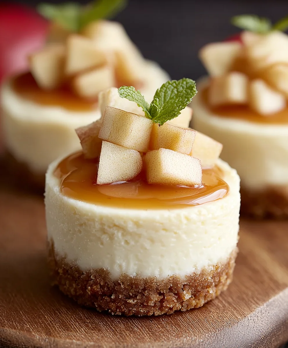 Easy Apple Mini Cheesecakes-Delicious Dessert
