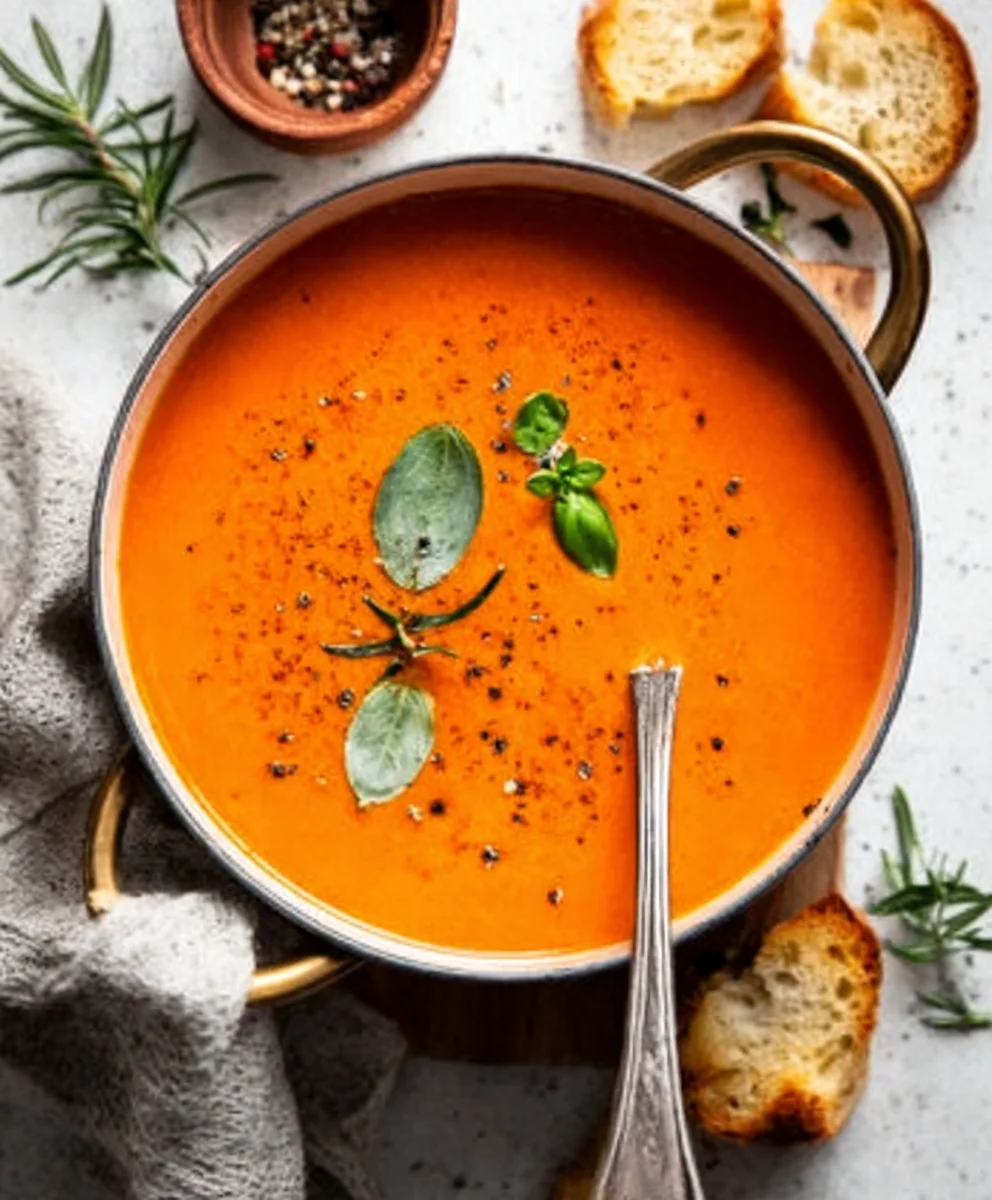 Creamy Tomato Soup - Cozy Winter Recipe