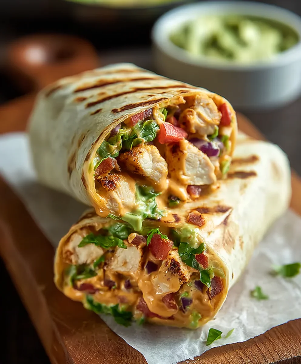 Chipotle Ranch Chicken Burrito-Easy & Flavorful