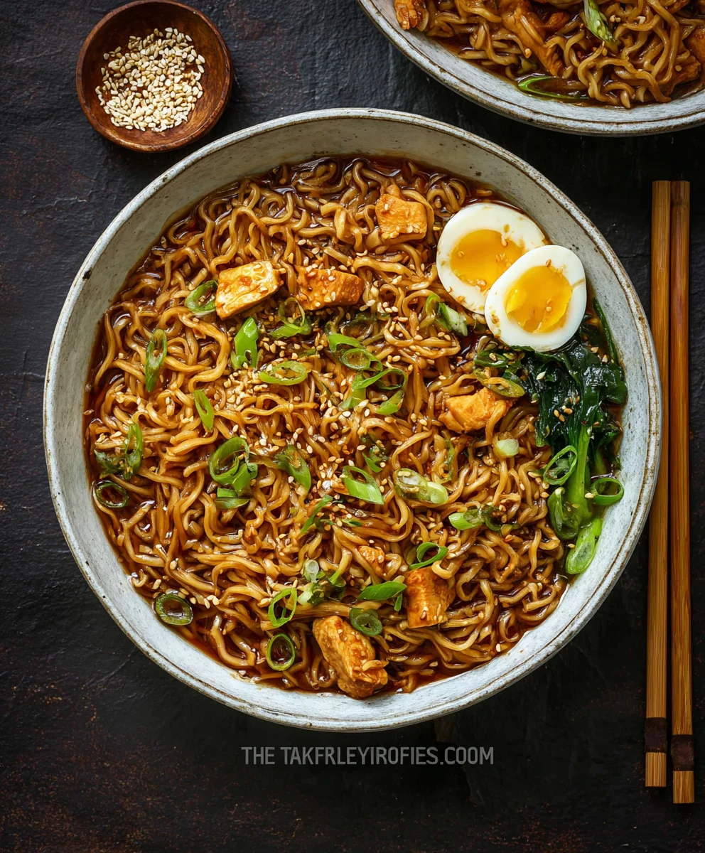Easy Saucy Beef Ramen Noodles Recipe