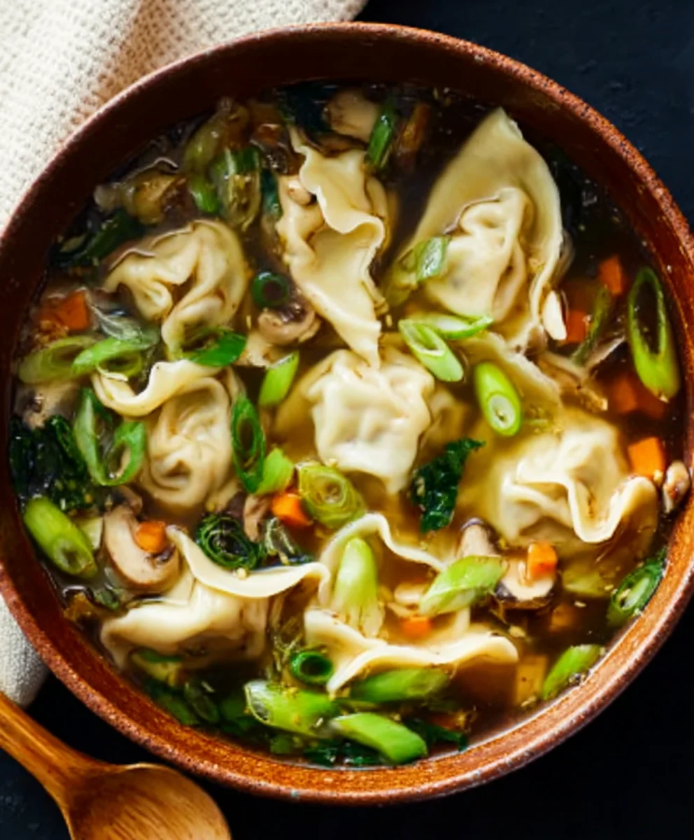 Savory Beef Potsticker Soup-Easy Comfort Meal