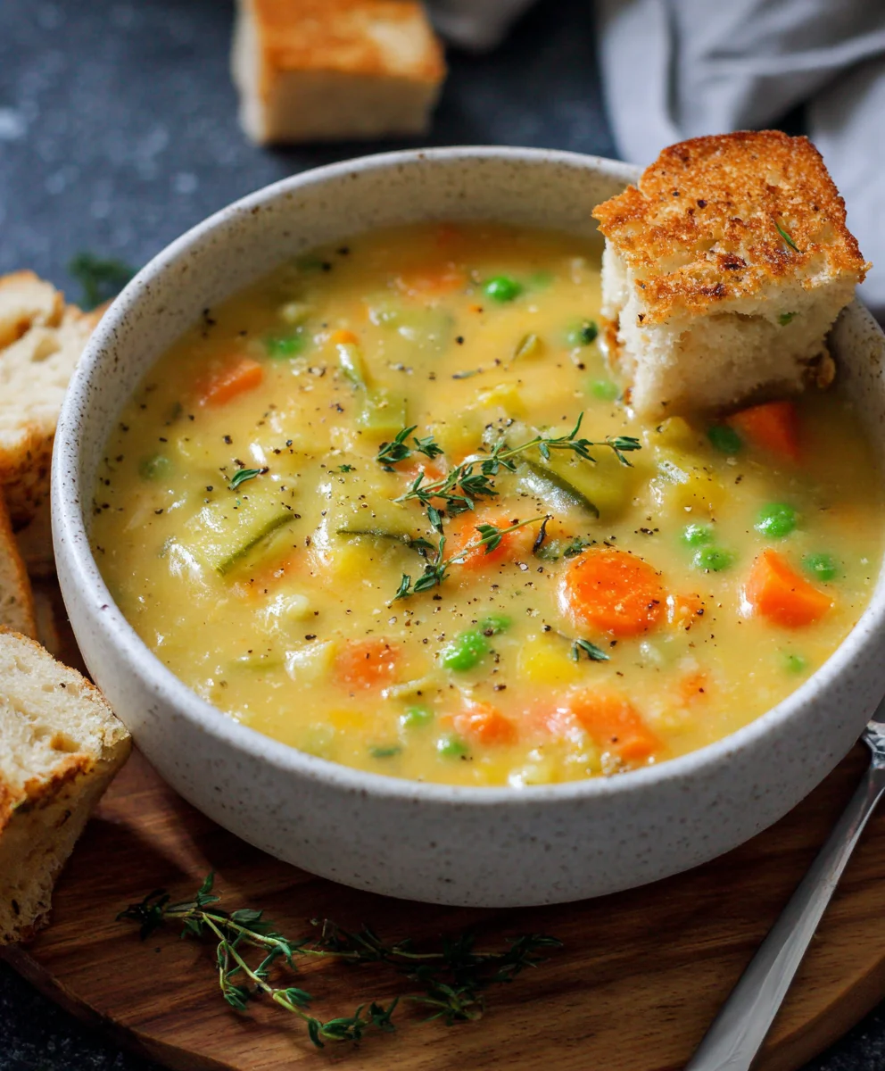 One-Pot Creamy Vegetable Soup - Easy & Delicious