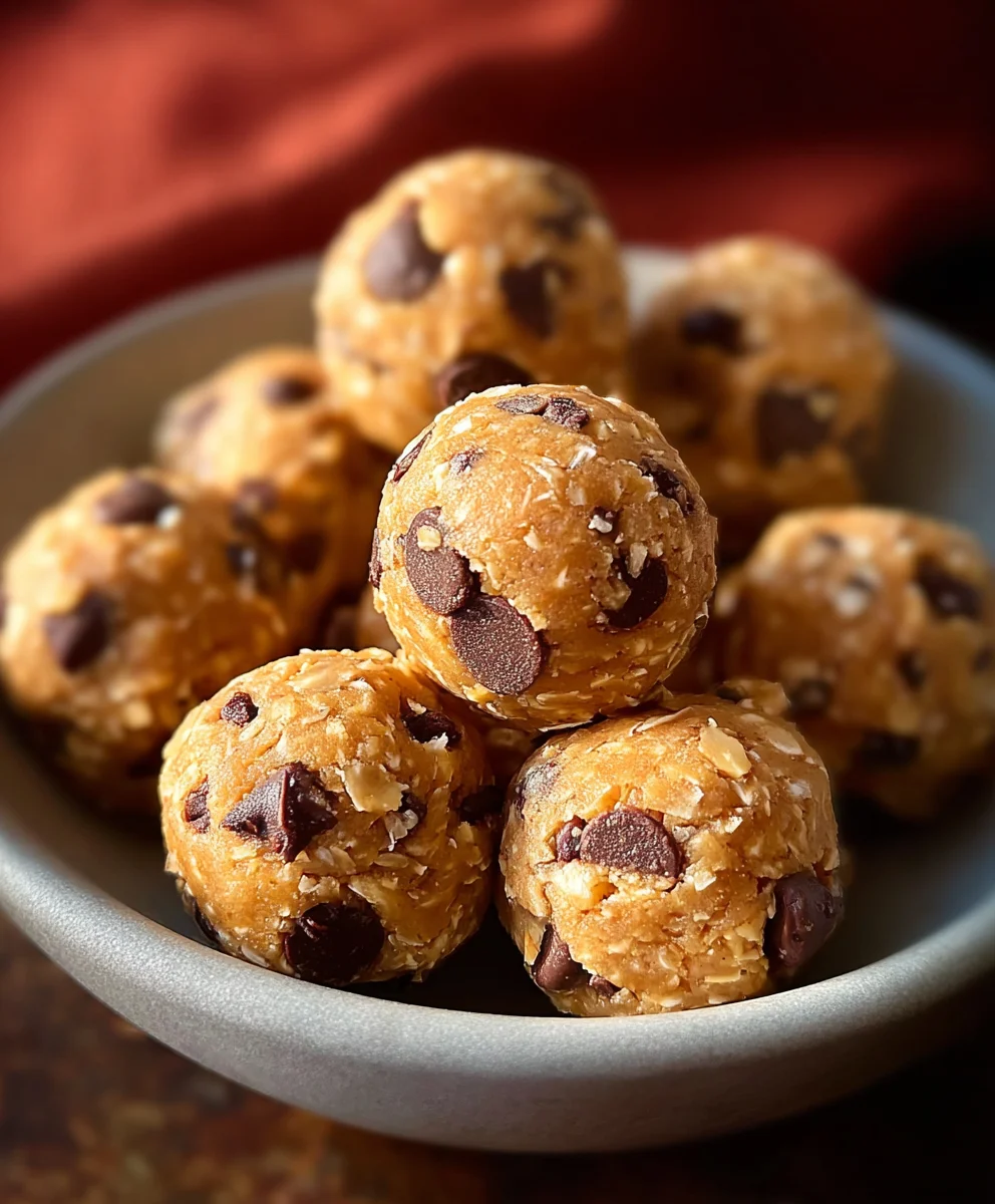 No-Bake Chickpea Cookie Bites-Easy & Delicious