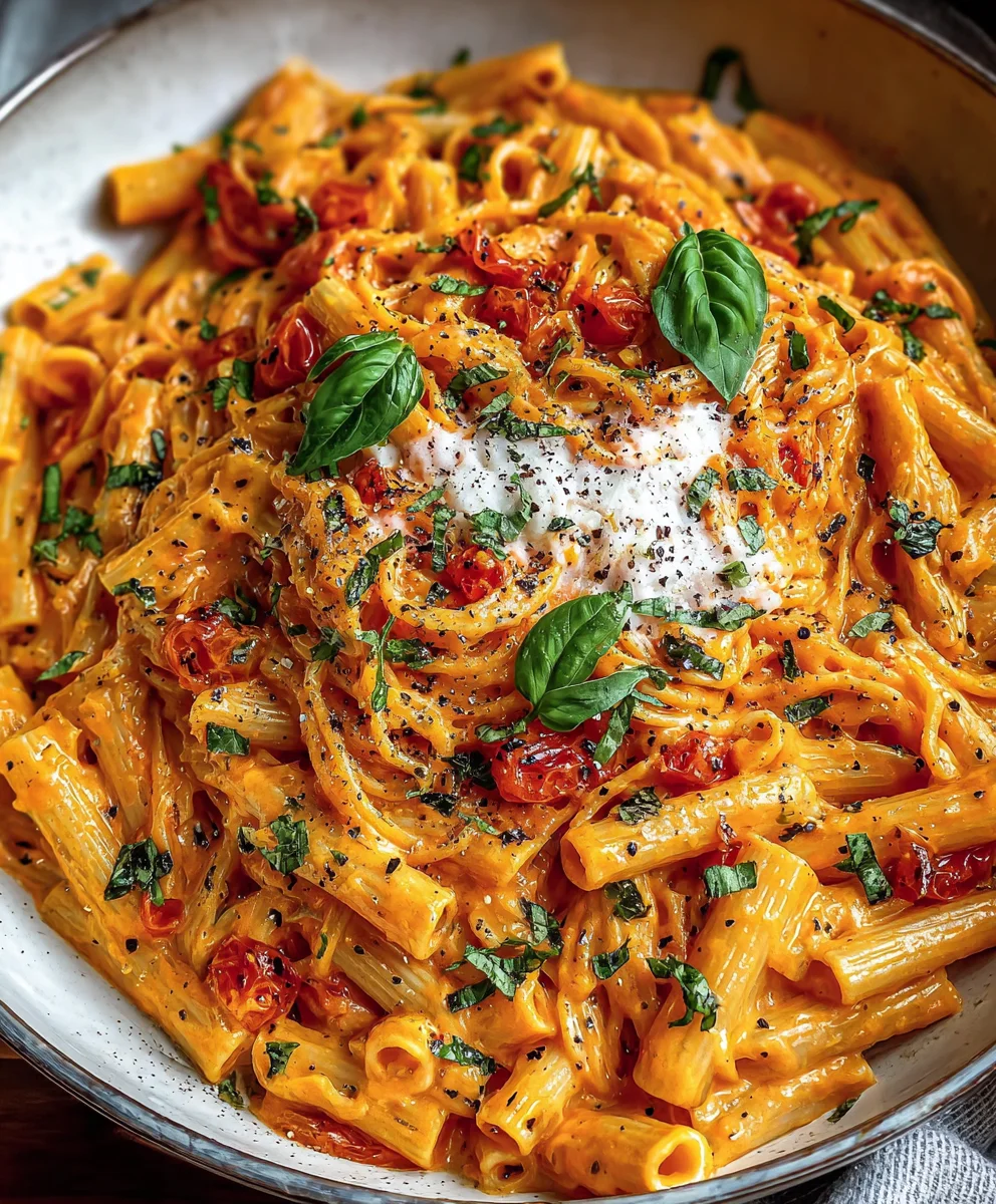 Creamy Tomato Garlic Pasta Recipe- Easy & Delicious