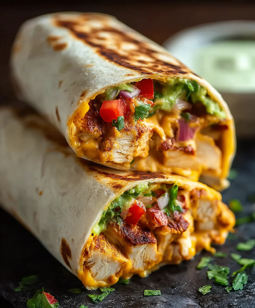 Chipotle Ranch Chicken Burrito-Easy & Flavorful