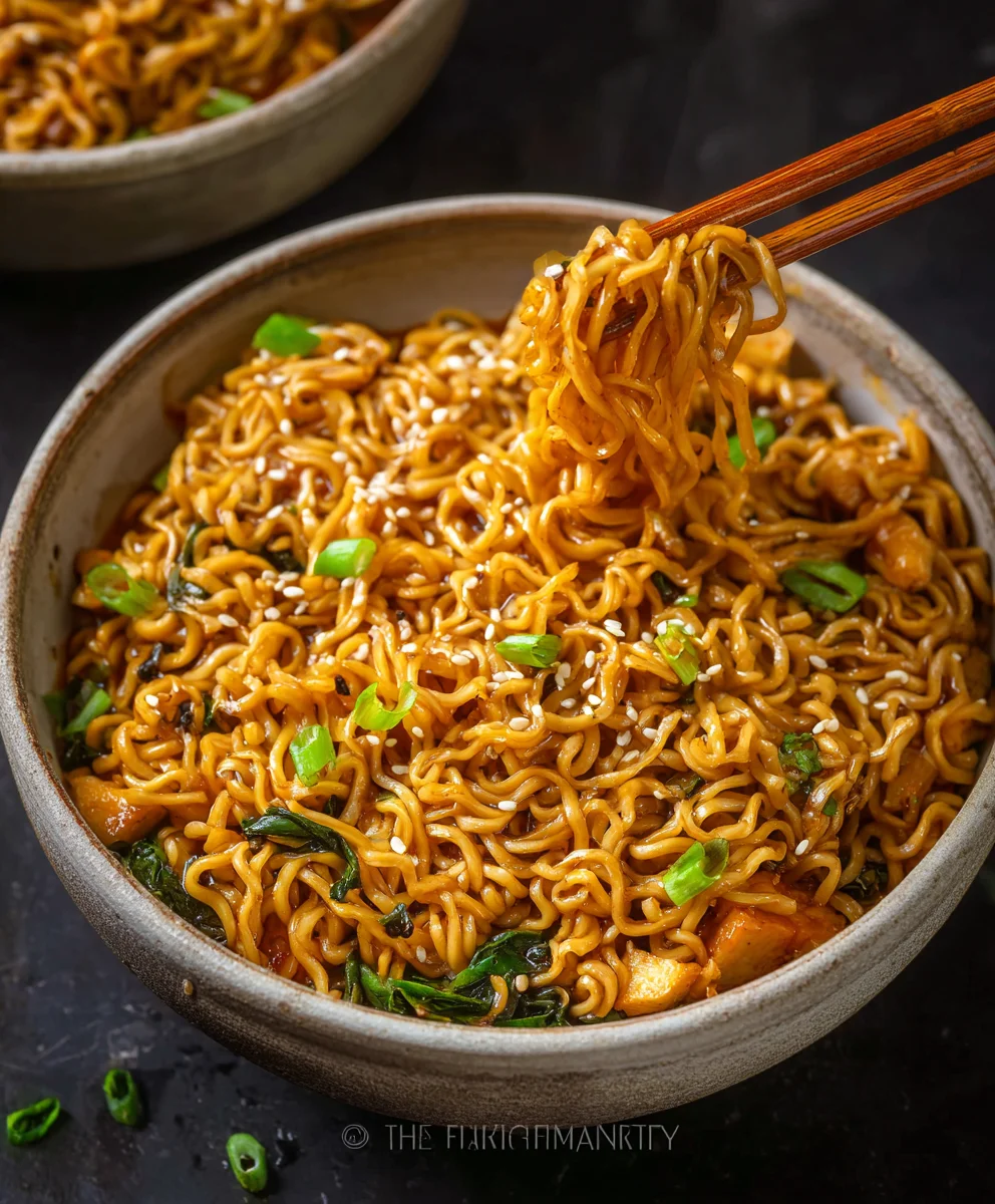 Easy Saucy Beef Ramen Noodles Recipe