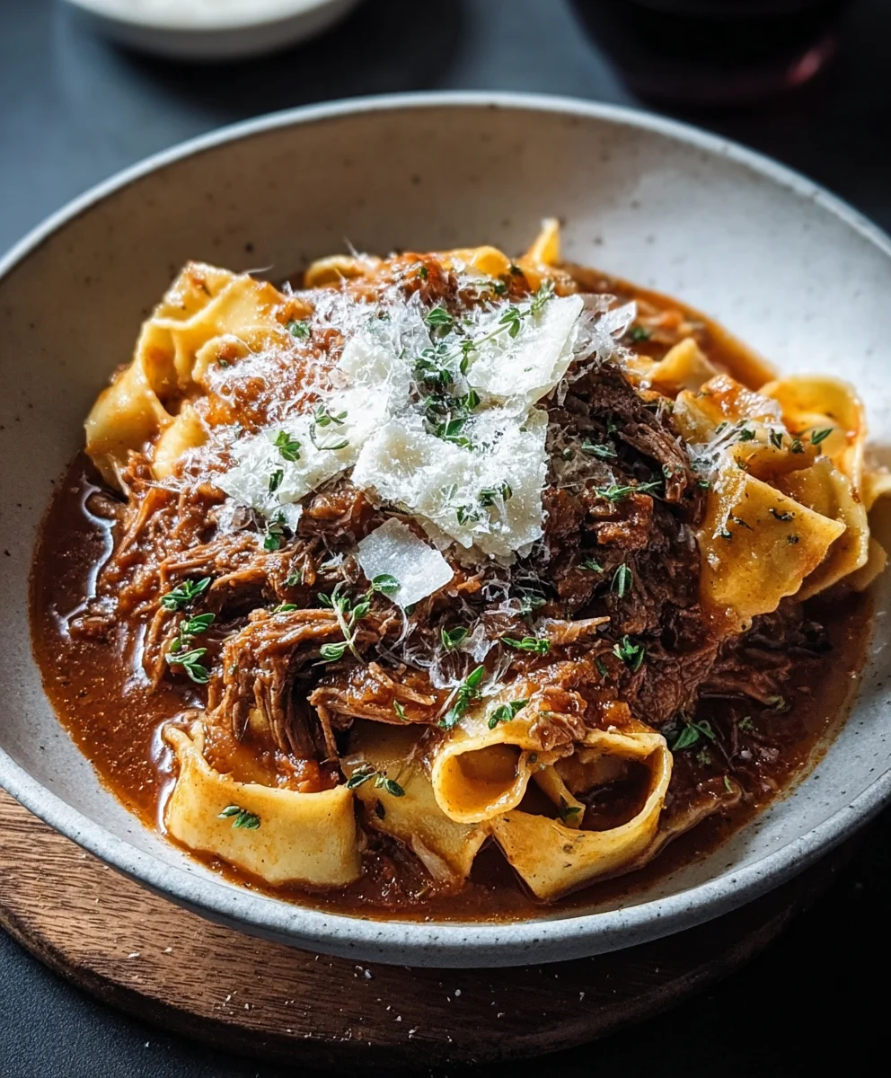 Easy Slow Cooker Beef Ragu-Hearty & Flavorful