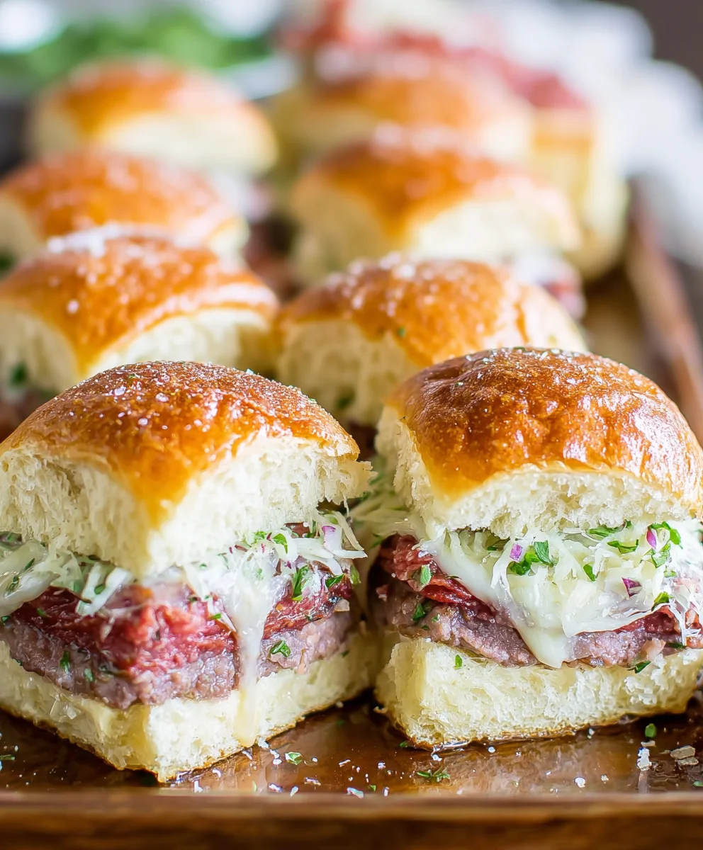 Beef Italian Grinder Sliders-Easy Appetizer Recipe
