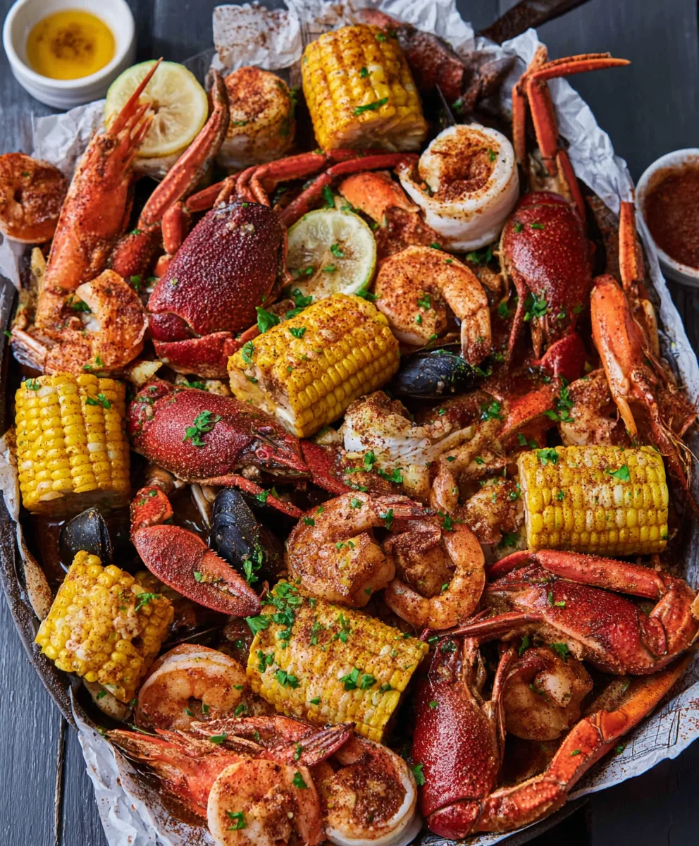 Spicy Cajun Seafood Boil-Garlic Butter Recipe
