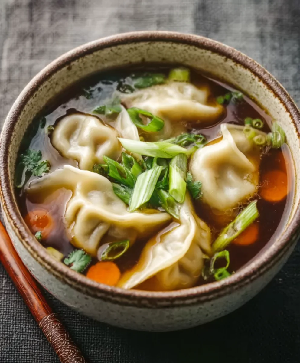 Savory Beef Potsticker Soup - Easy Comfort Food Recipe