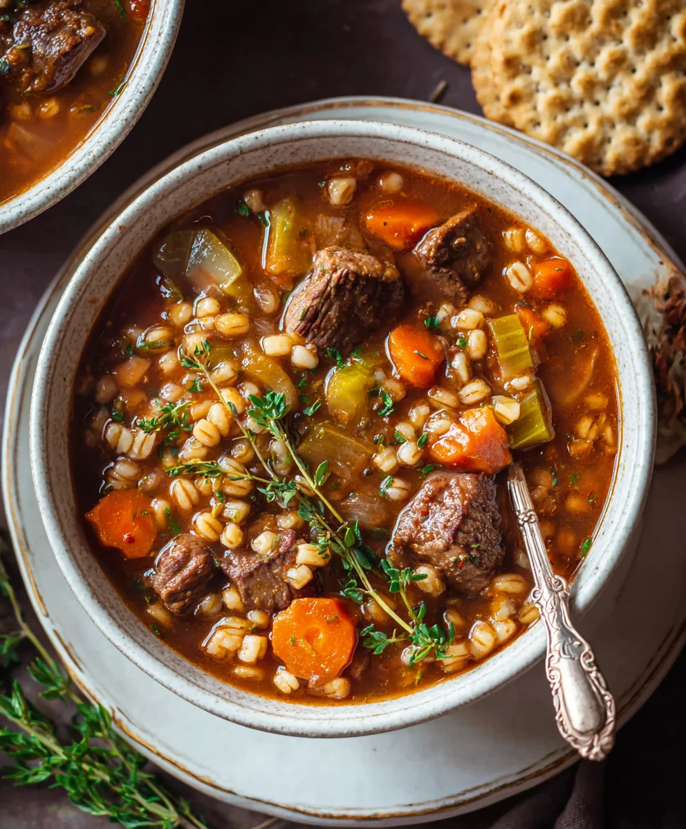 Hearty Beef Barley Soup Recipe - Cozy Comfort Food