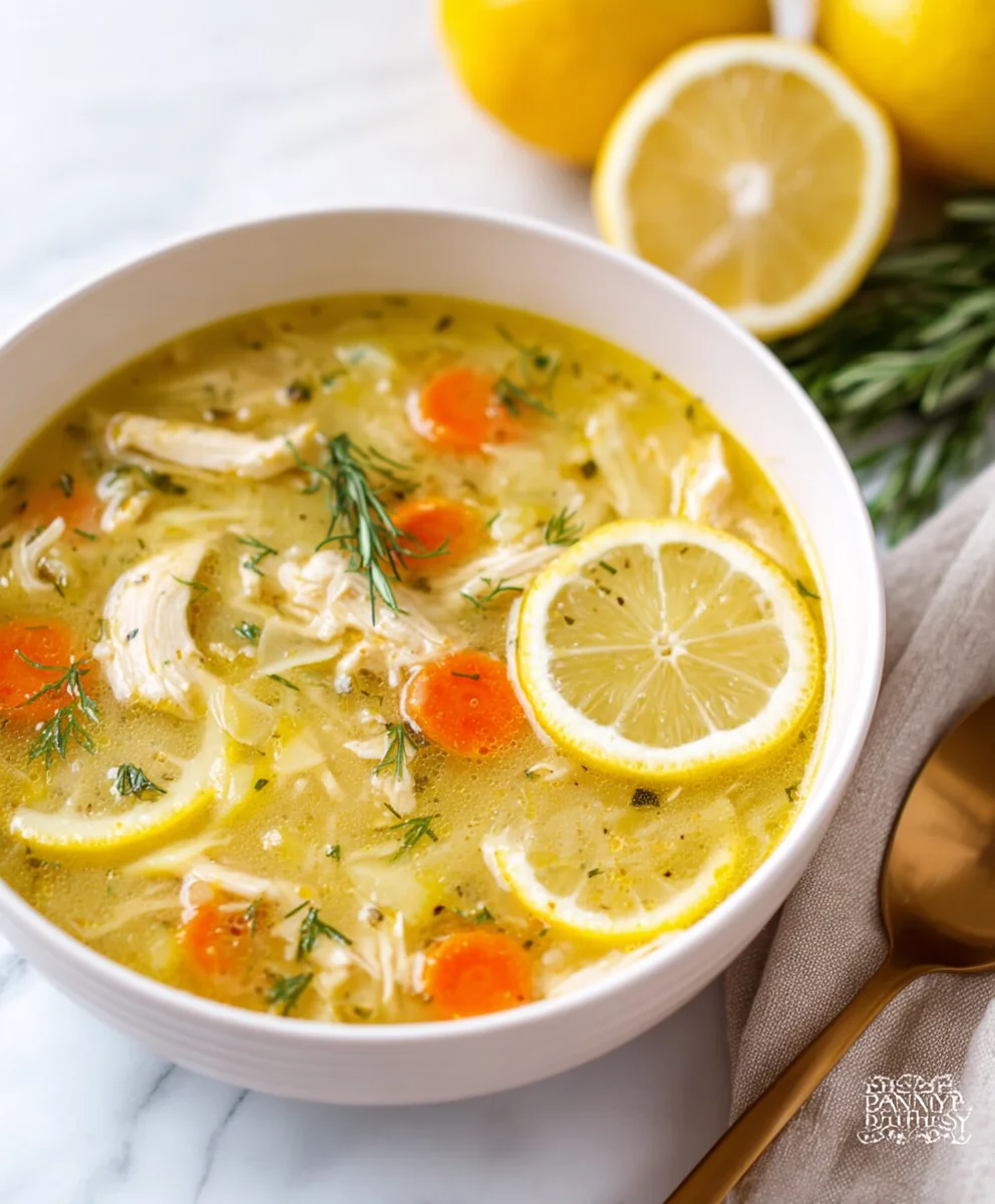 Authentic Greek Lemon Chicken Soup Recipe - Flavorful & Easy