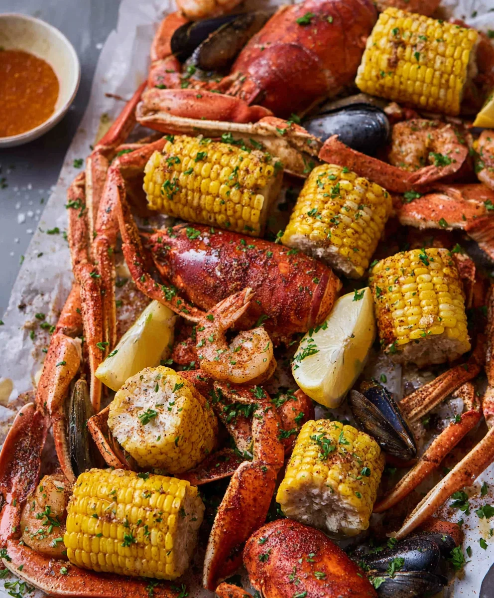 Spicy Cajun Seafood Boil-Garlic Butter Recipe