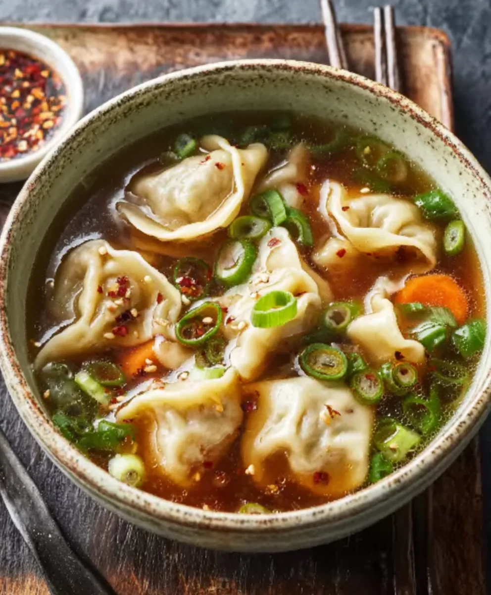 Savory Beef Potsticker Soup - Easy Comfort Food Recipe