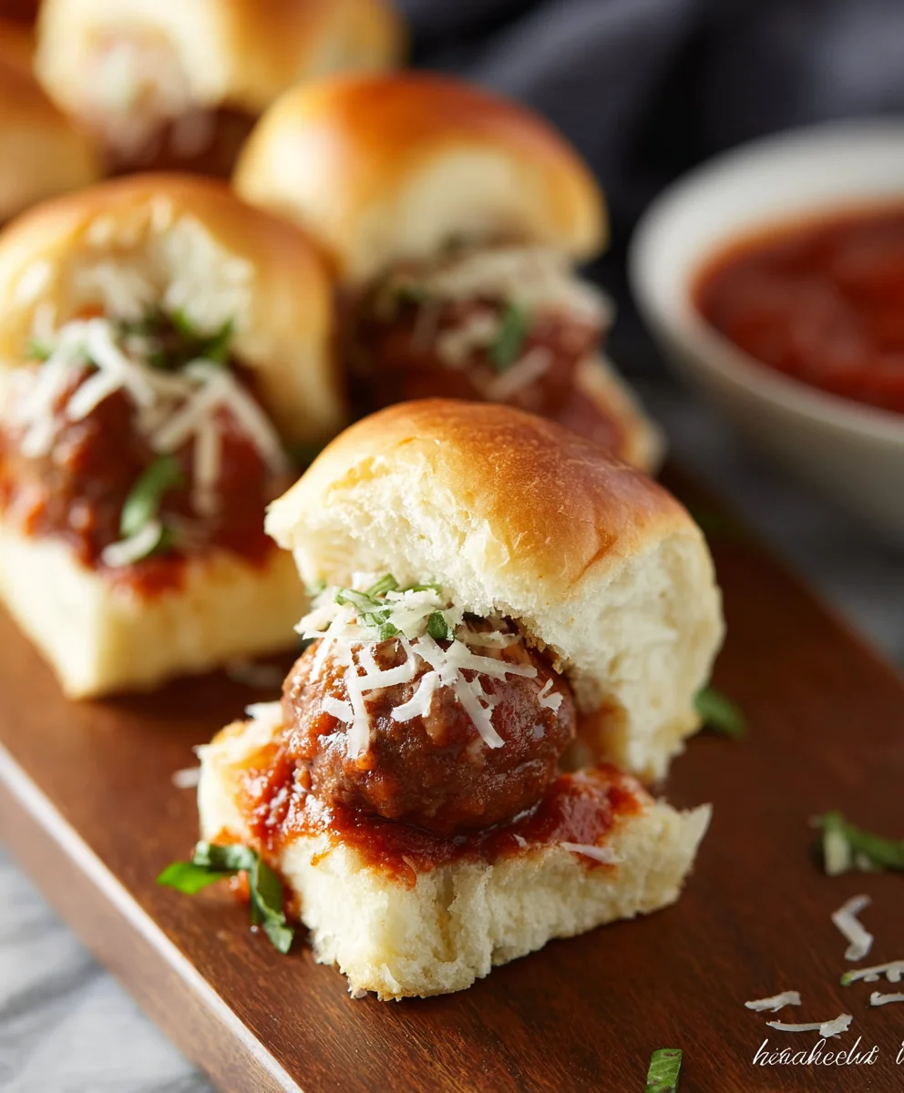 Juicy Beef Meatball Sliders- Easy Crowd-Pleaser