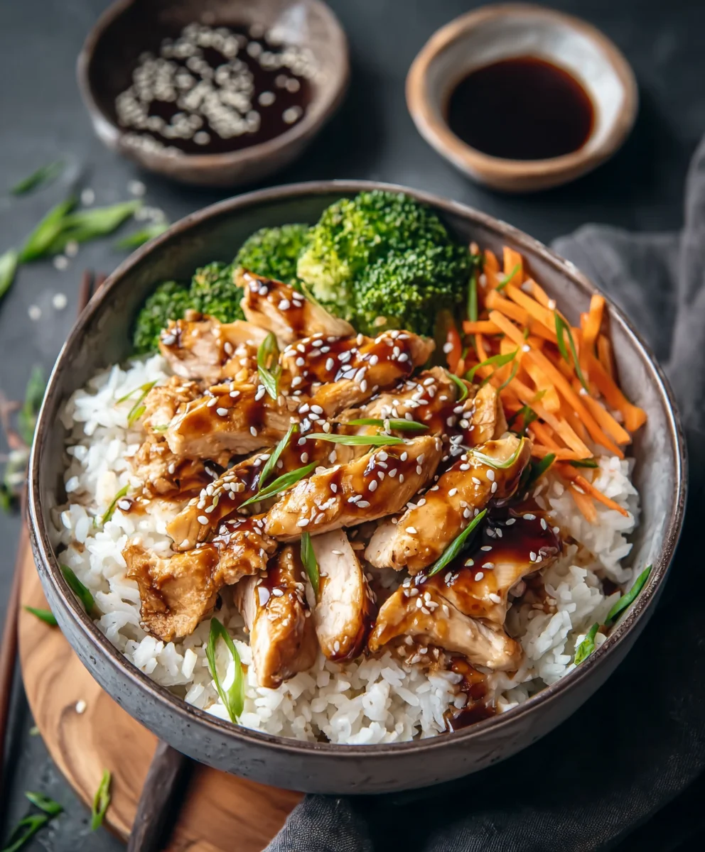 Easy Teriyaki Chicken Rice Bowl Recipe