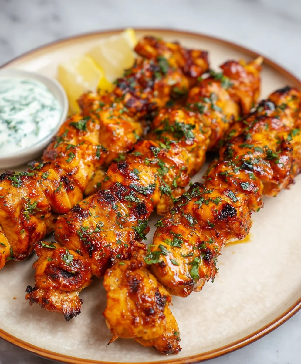 Air Fryer Chicken Skewers-Easy & Quick Recipe