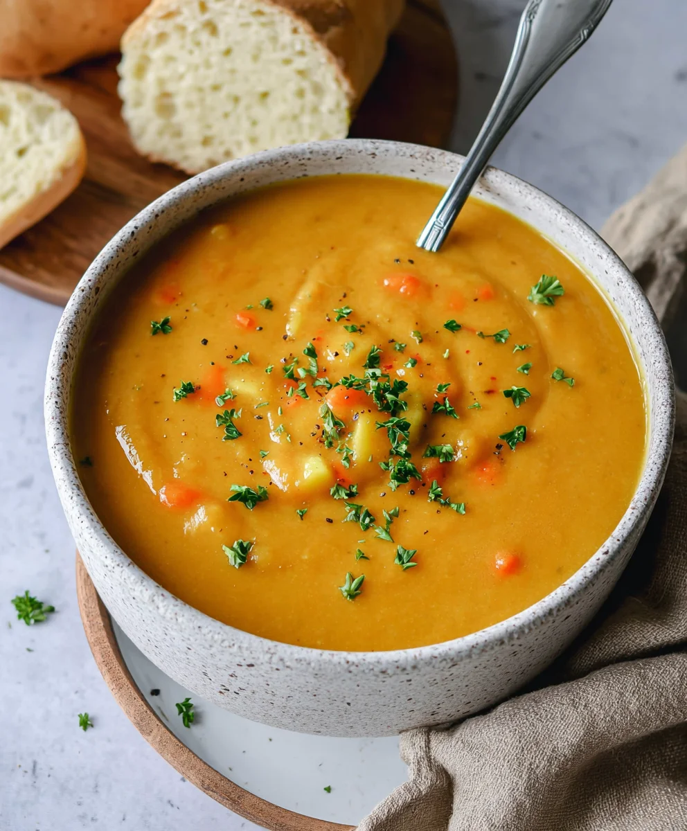 Creamy Vegan Potato Soup - Easy Hearty Comfort