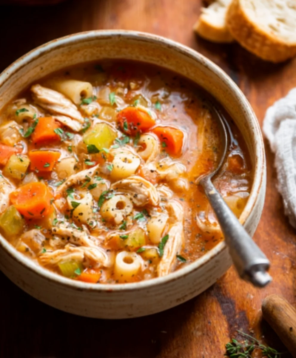 Sicilian Chicken Soup- Hearty & Flavorful Recipe