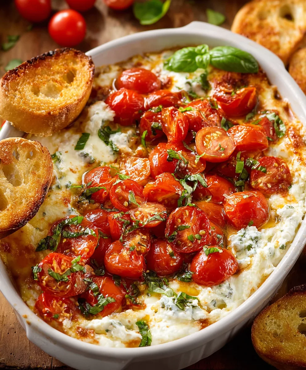Easy Caprese Dip Recipe- Creamy & Delicious