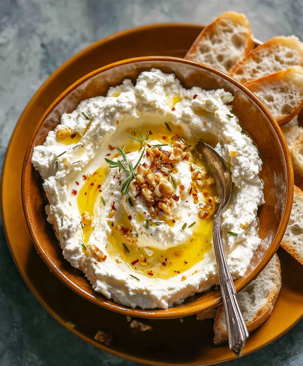 Spicy Ricotta Dip with Hot Honey - Flavor Bomb