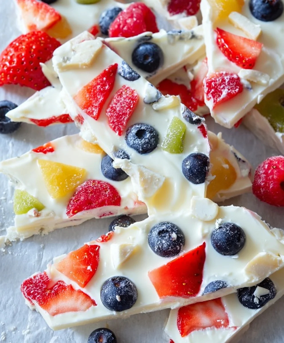 Easy Frozen Yogurt Bark Recipe - Healthy Treat