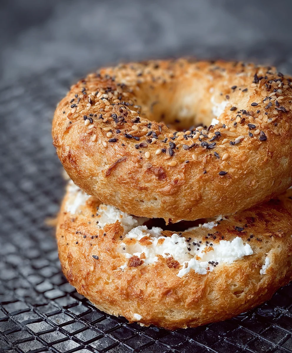Protein Bagels with Cottage Cheese-High Protein Recipe