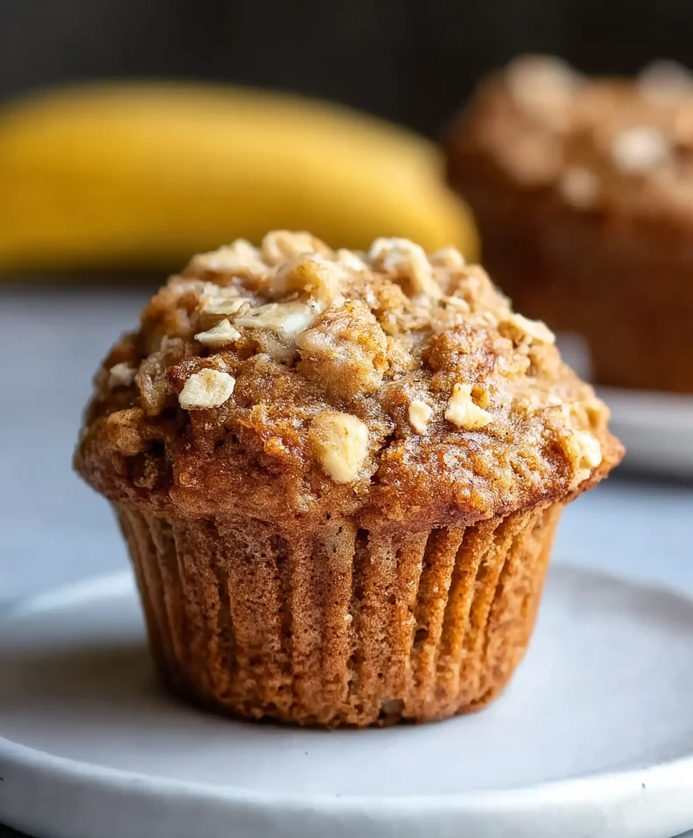 Healthy Banana Oatmeal Muffins-Easy & Delicious
