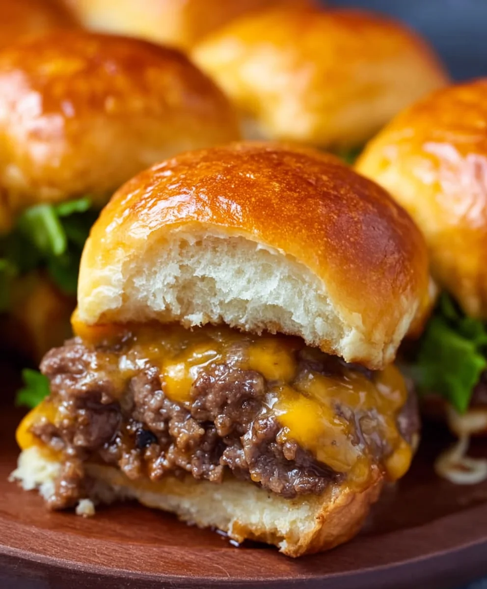 Hawaiian Roll Cheeseburger Sliders - Easy Mini Bites