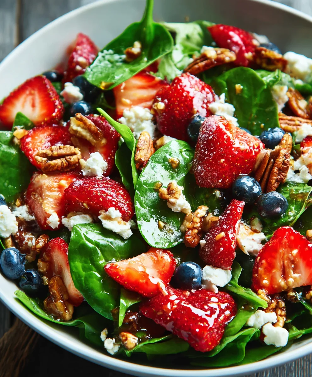 Quick Strawberry Spinach Salad Recipe