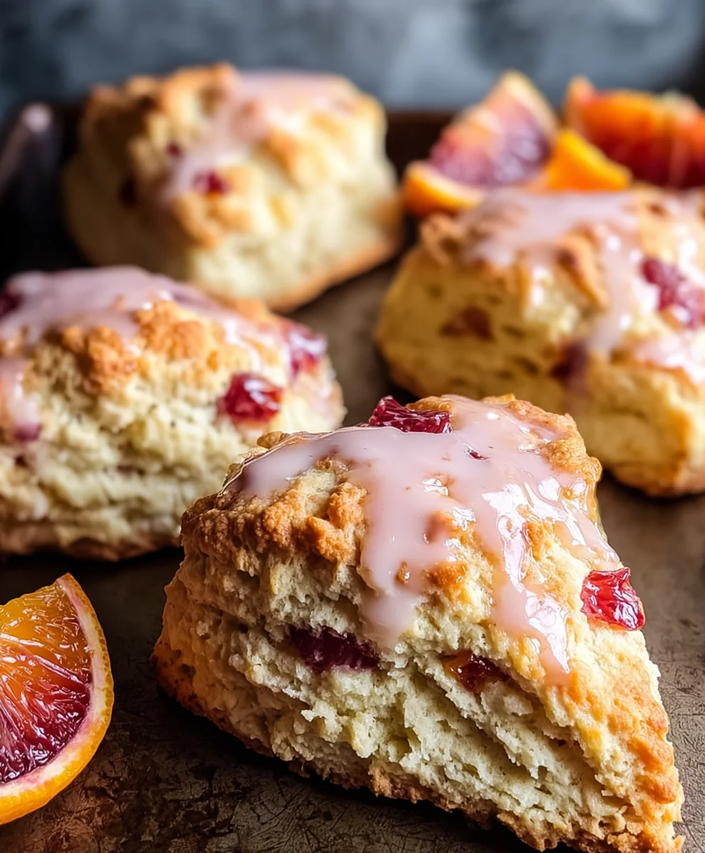 Blood Orange Scones- Zesty Citrus Baking