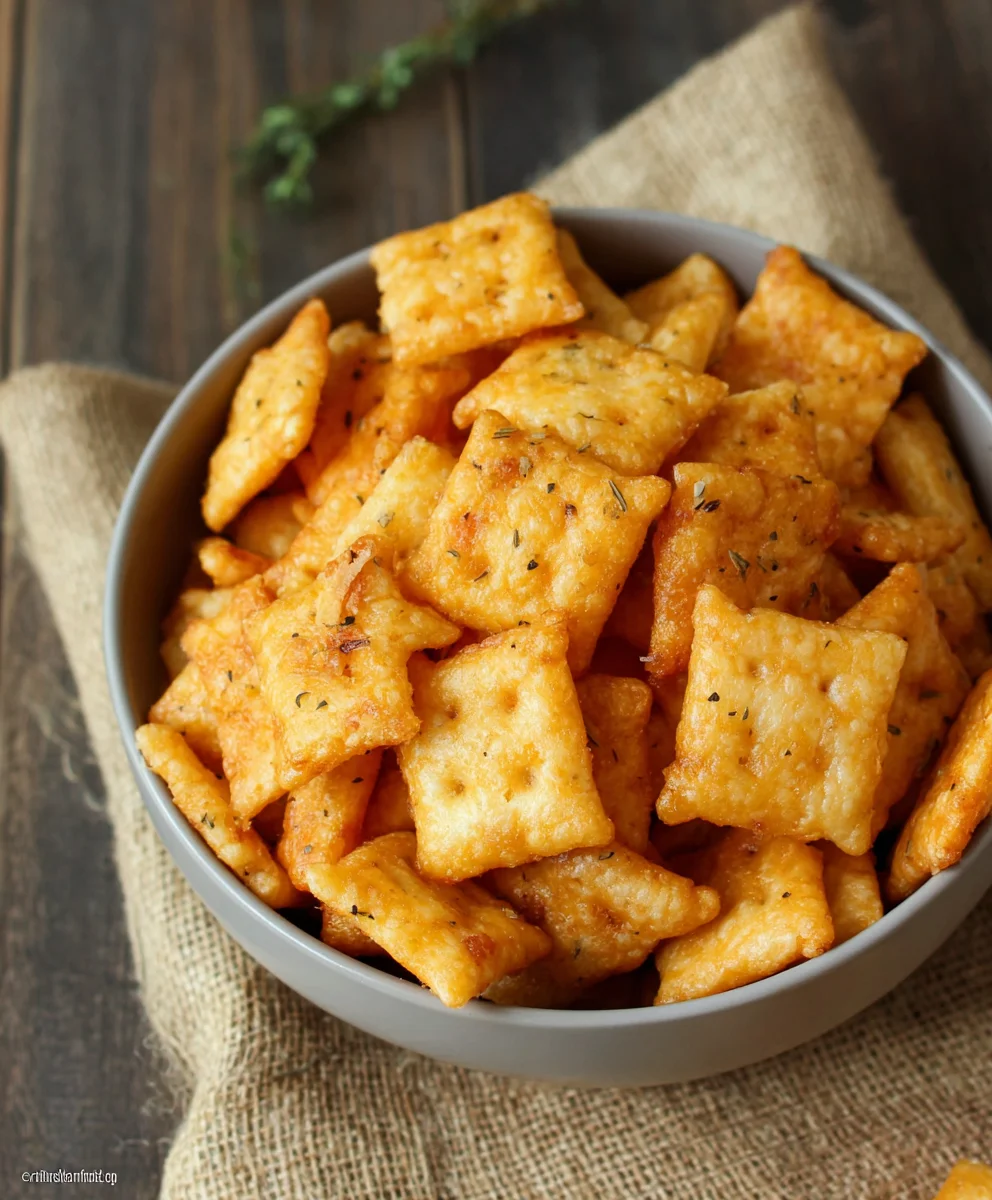 Gluten Free Cheez-Its- Easy Homemade Snack Recipe
