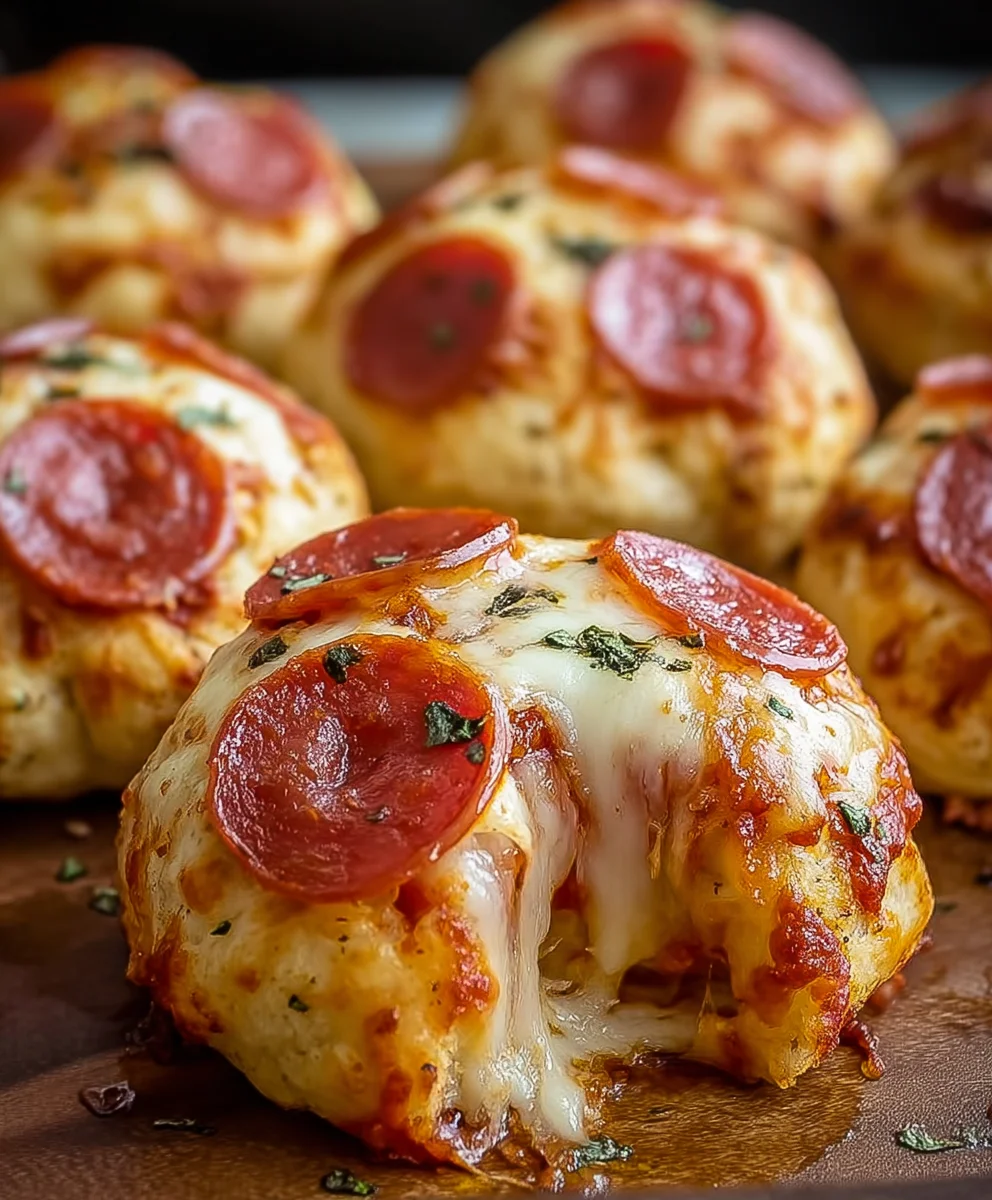 Cheesy Beef Beef Pepperoni Pizza Bombs Recipe