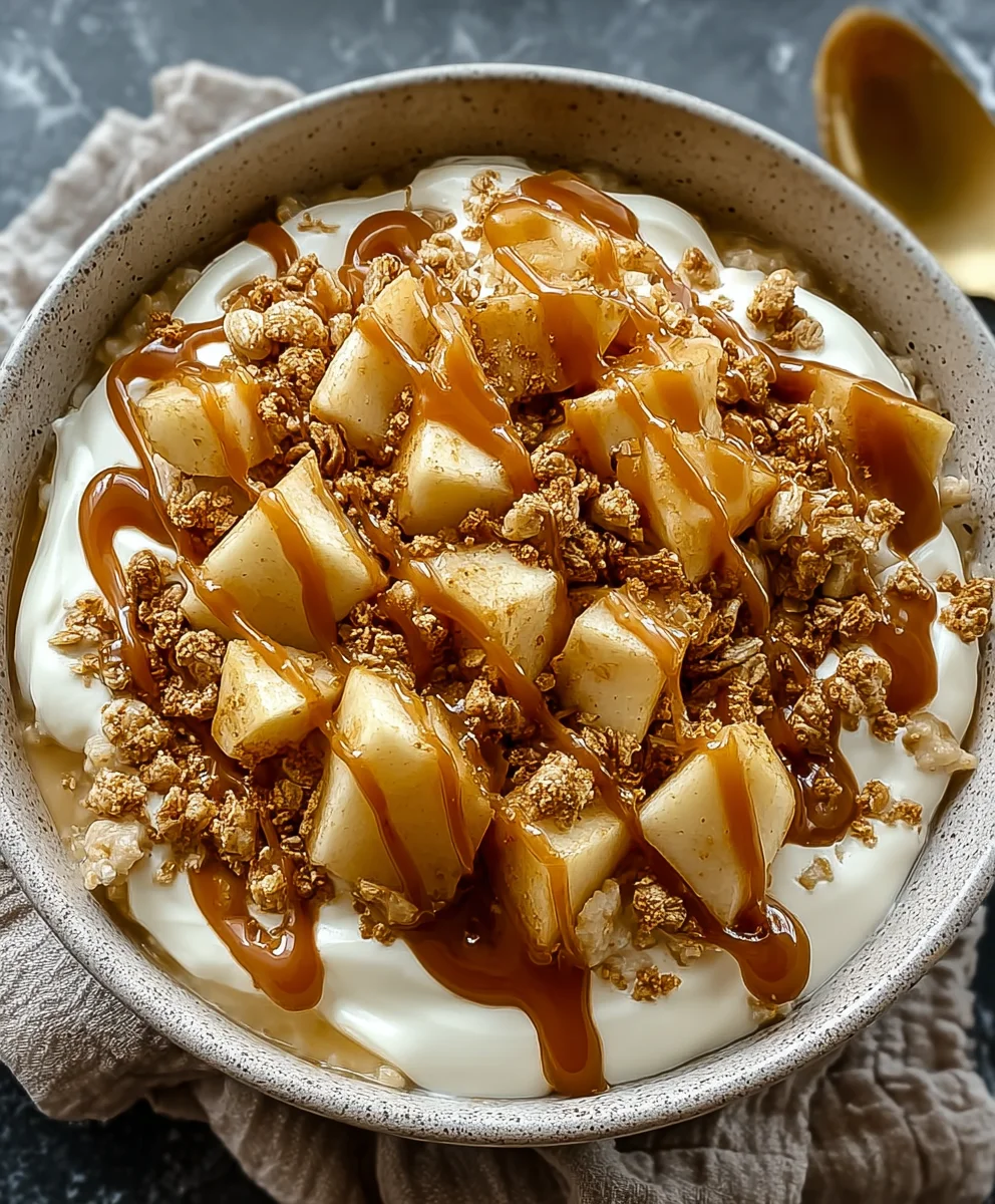 Caramel Apple Pie Yogurt-Healthy & Delicious