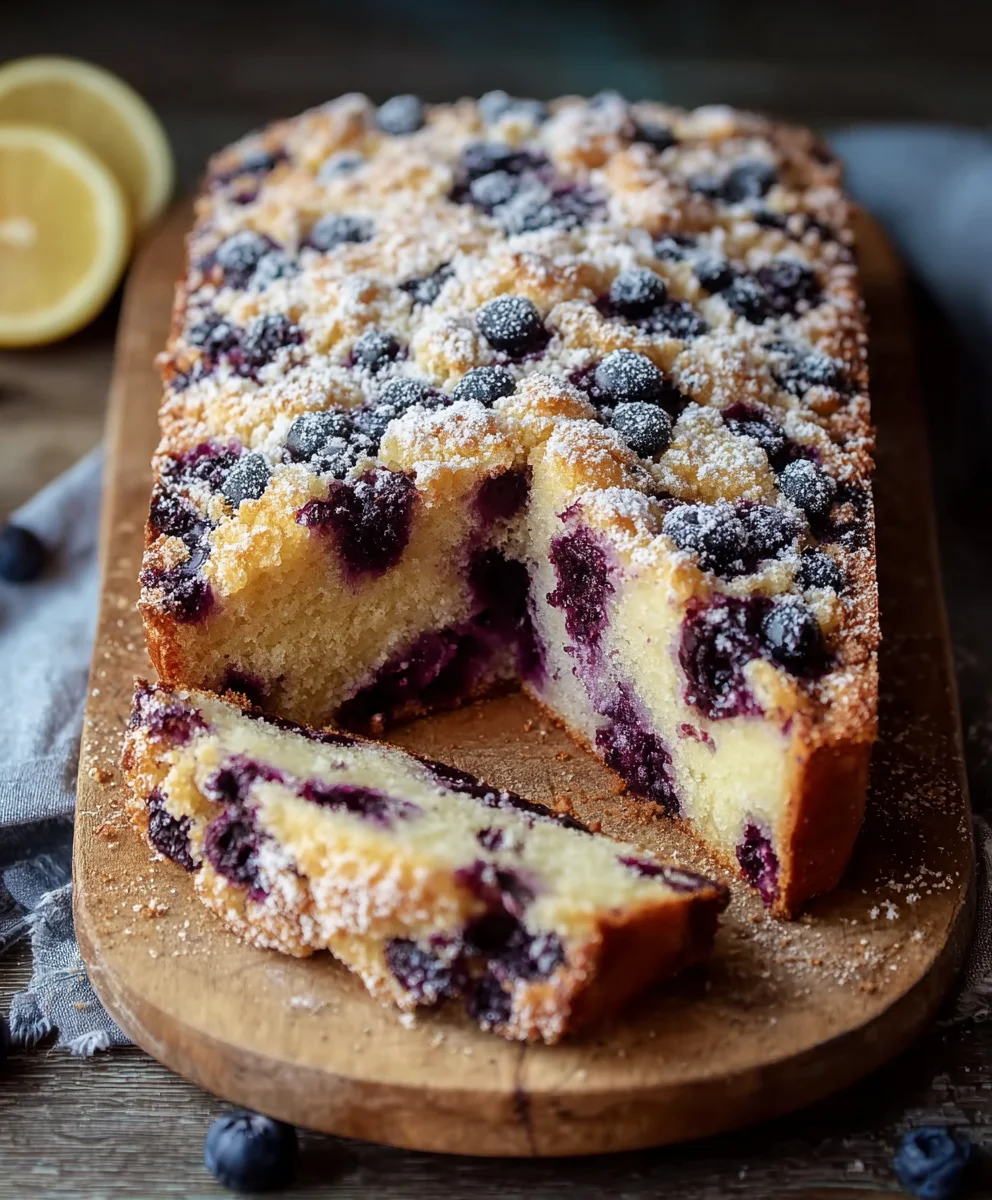 Blueberry Lemon Brioche Cake-Zesty Sweet Loaf