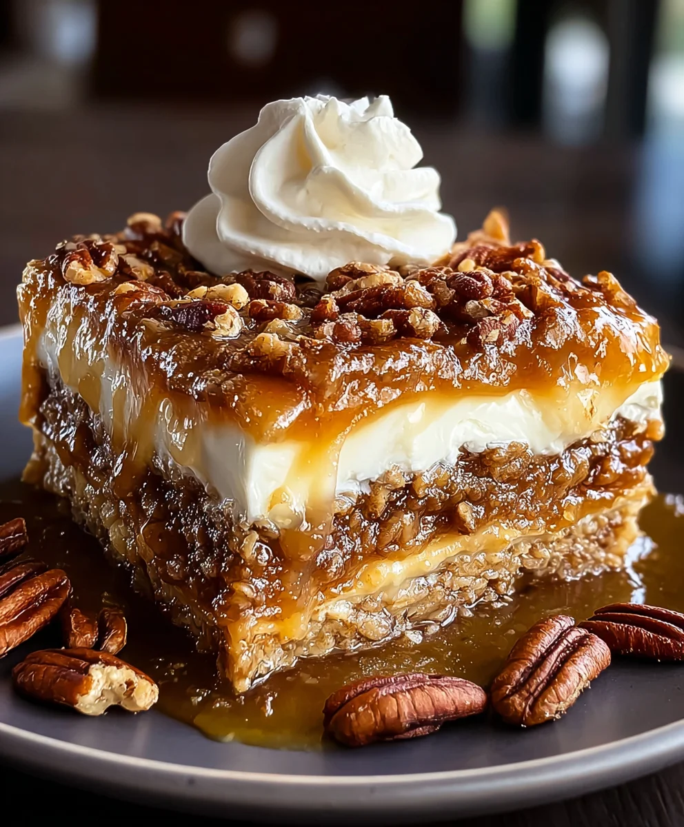 Pecan Pie Lasagna - A Sweet Dessert Twist
