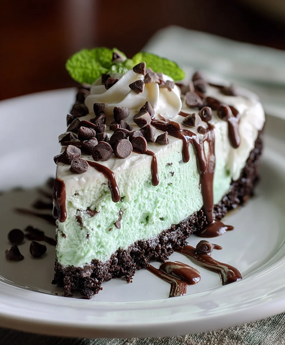 No-Bake Mint Chocolate Chip Cheesecake Recipe