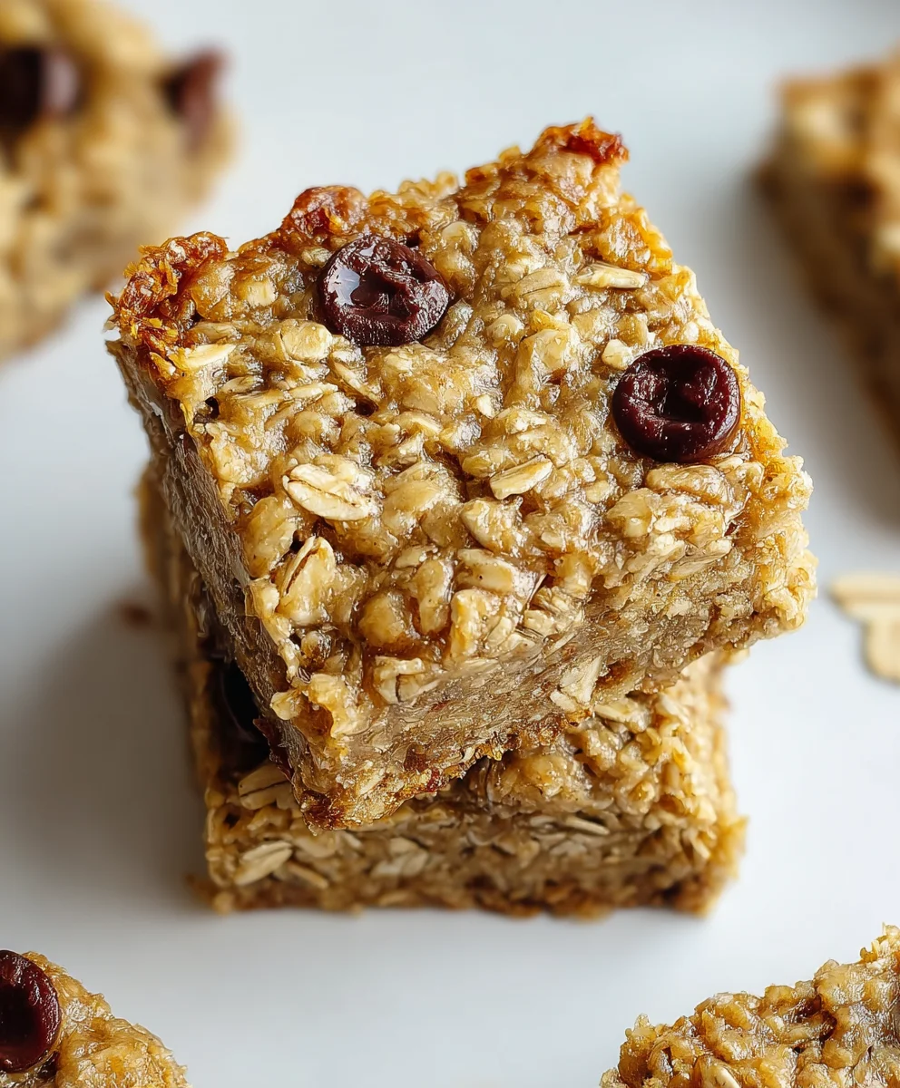 Easy Banana Oat Bars - Healthy Snack Recipes