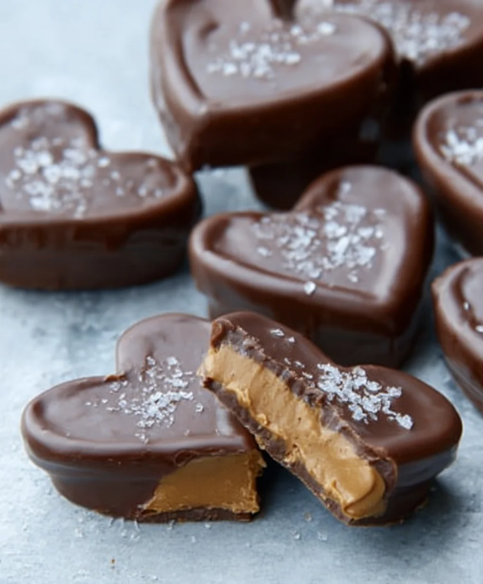 Chocolate Peanut Butter Non-Non-Non-Alcoholic Alternative Vonn-alcoholic valentine Heart Recipe