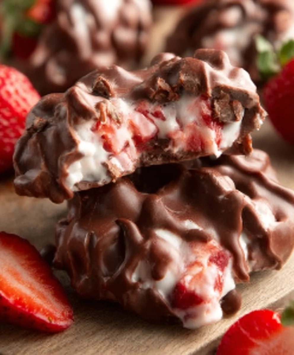 Viral Chocolate Strawberry Yogurt Clusters Recipe