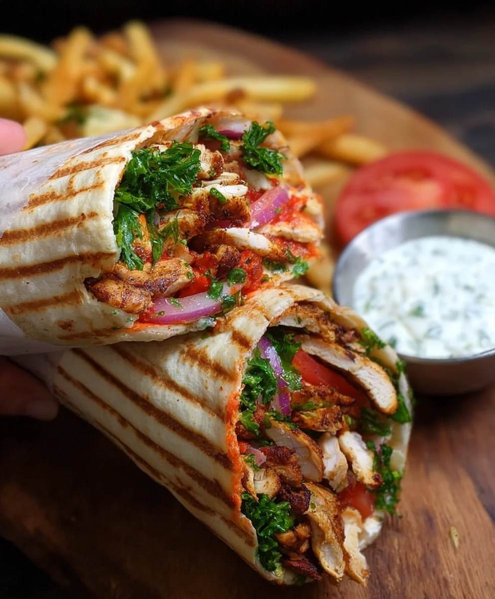 Easy Chicken Shawarma Wrap Recipe - Flavorful & Quick