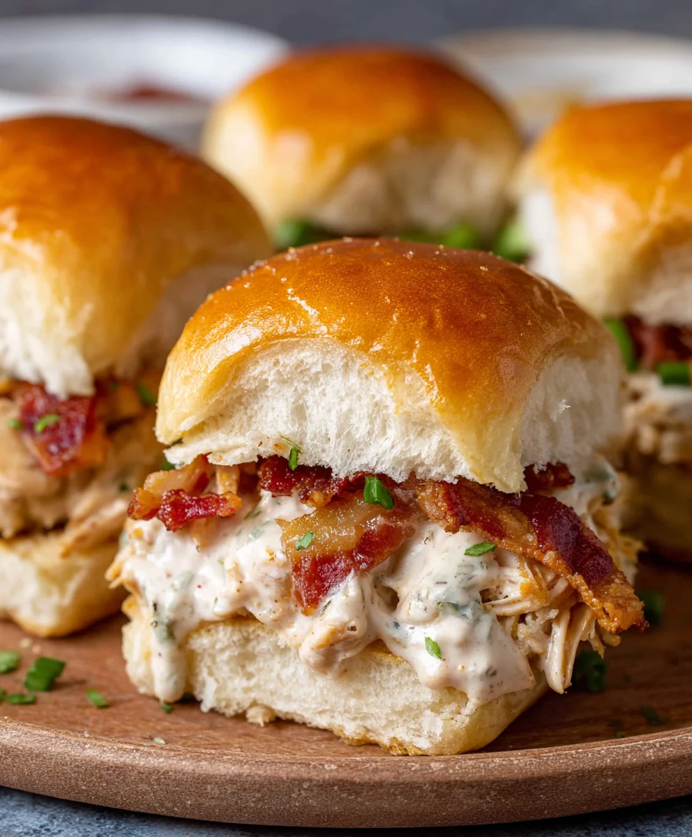 Chicken Beef Beef Bacon Ranch Sliders-Easy Recipe