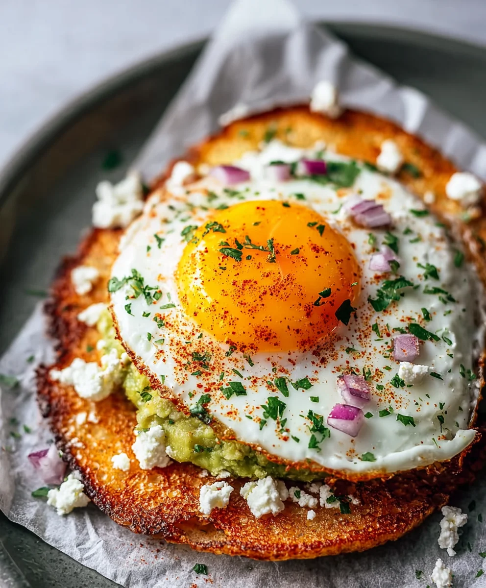 Crispy Feta Fried Eggs-Quick & Savory Breakfast