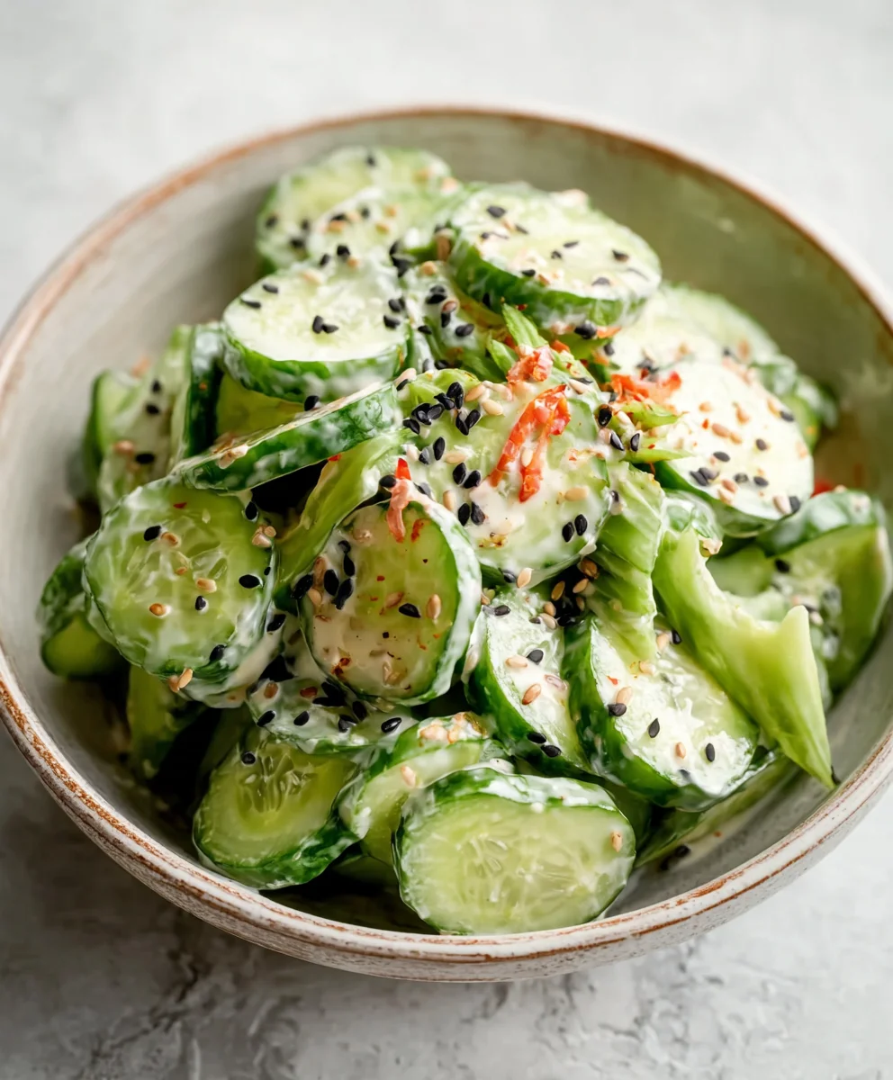 Easy California Roll Cucumber Salad-Fresh & Quick