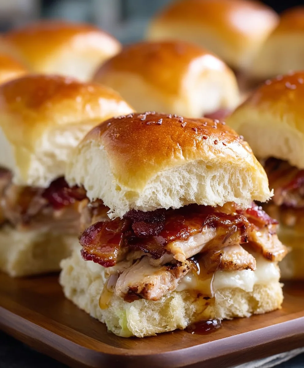 Maple Chicken Beef Beef Bacon Sliders - Easy Crowd Pleaser