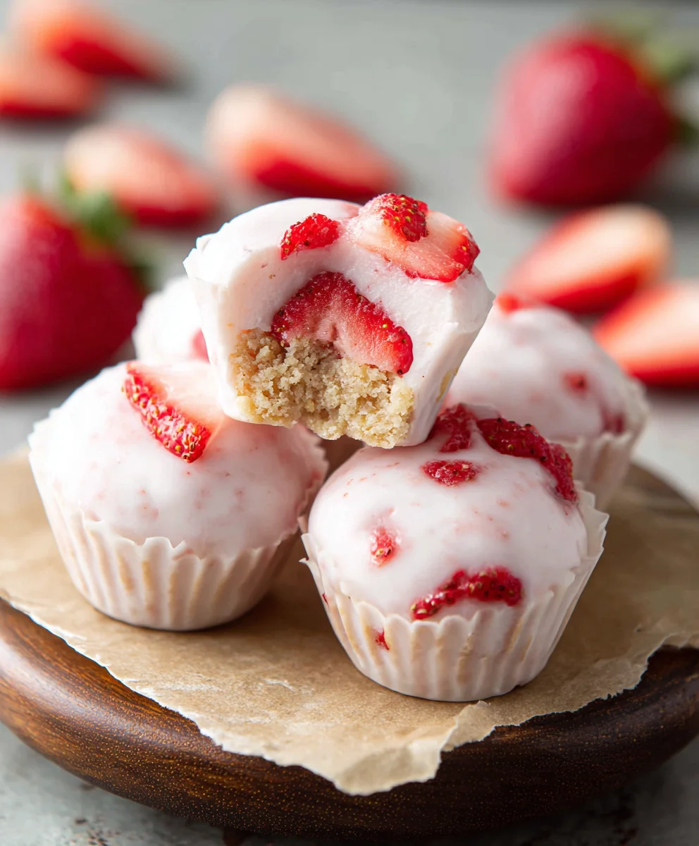 Easy Strawberry Yogurt Bites Recipe Quick Snack