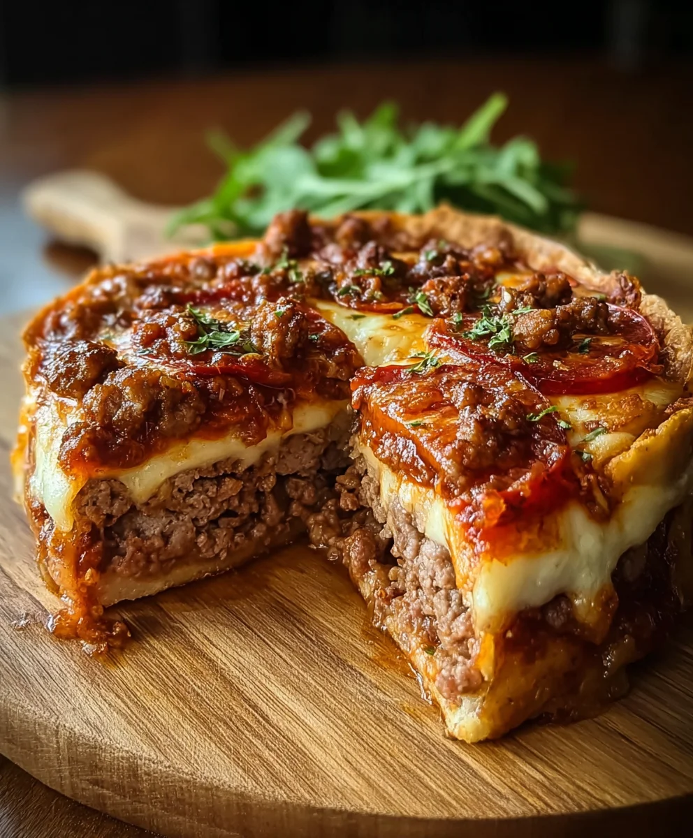 Pizza Burger Pie- Deliciously Easy Beef Recipe