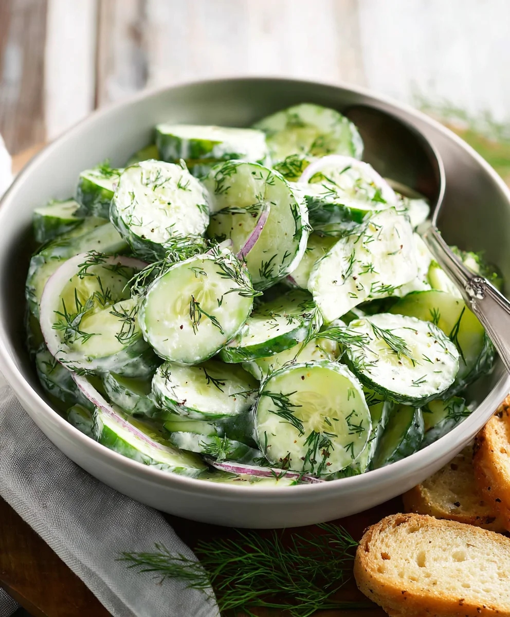 Refreshing Cucumber Dill Salad - Easy & Quick Recipe