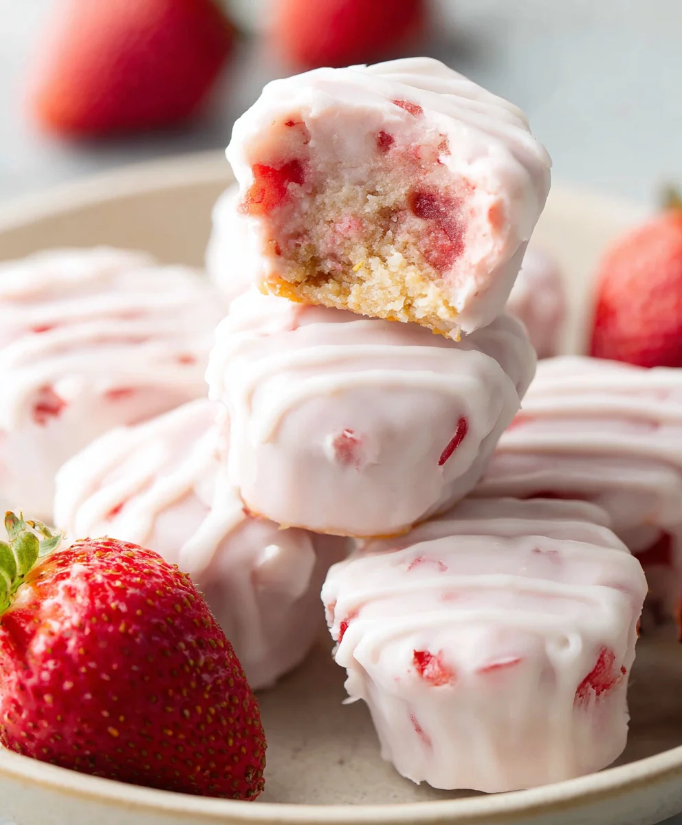 Easy Strawberry Yogurt Bites Recipe Quick Snack