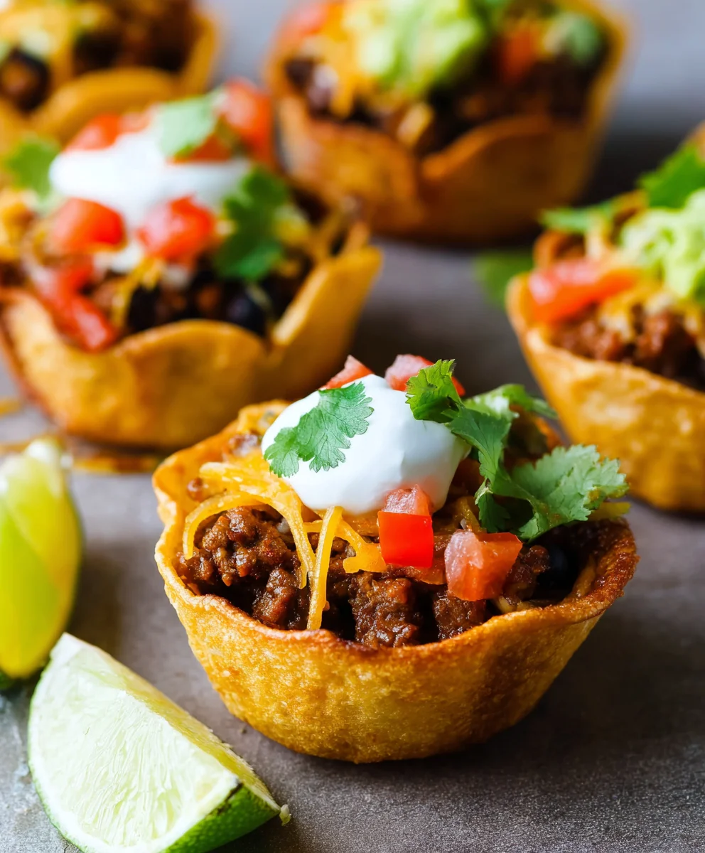 Easy Beef Taco Cups - Quick & Delicious Family Meal